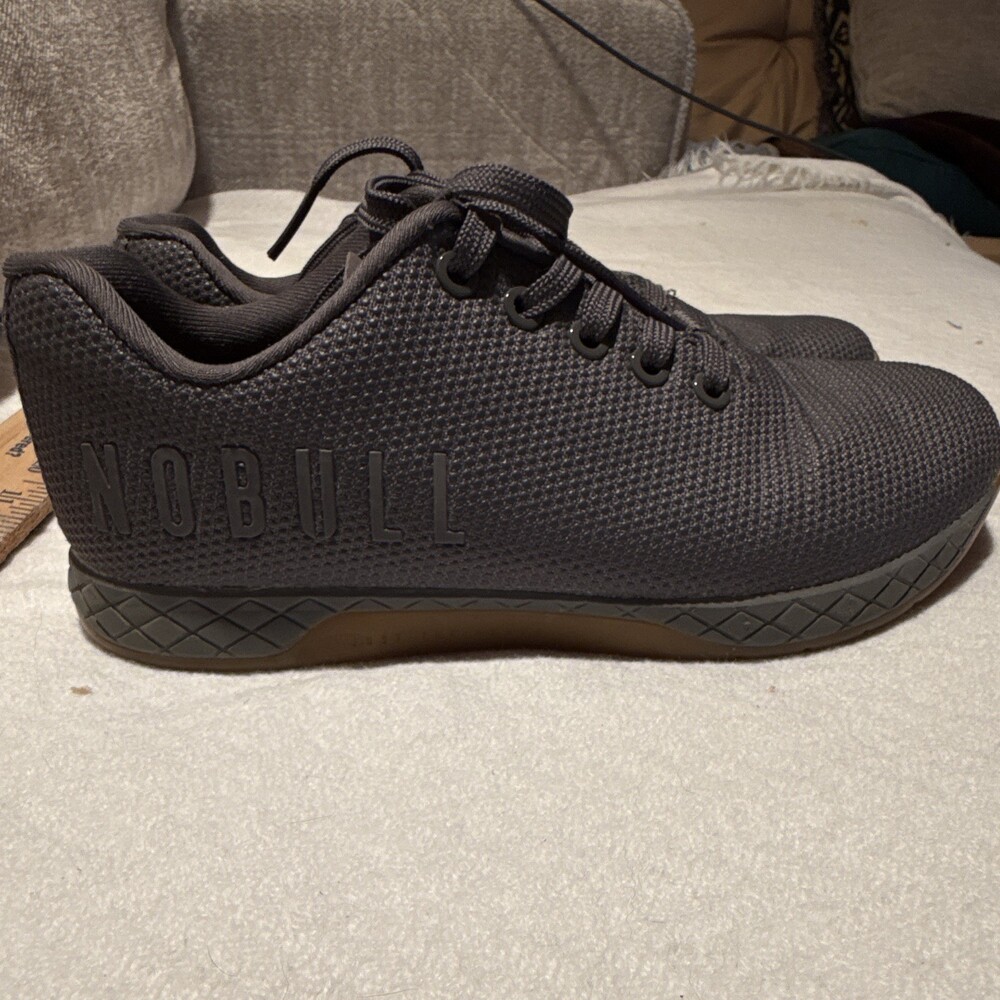 NOBULL SuperFabric CrossFit Trainers- Dark Gray / Gum Sole (Size W 7.5 / M 6)